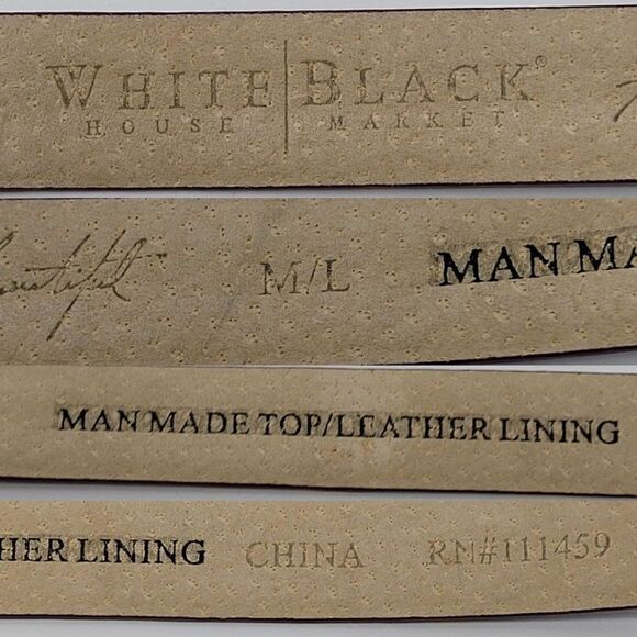 WHBM Adjustable Bow Buckle Cincher Belt M/L Oxblood Wine Maroon Croc Embossed - Picture 3 of 12